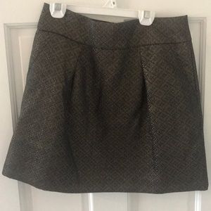 Ann Taylor Loft jacquard metallic skirt